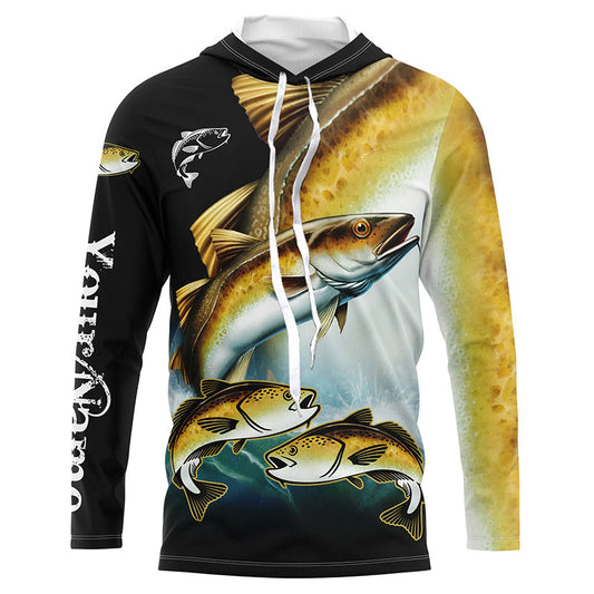 Pollock Fishing Customize Name UV protection long sleeves fishing shirts, Personalized Fishing Gift NQS6893