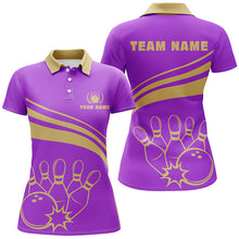 Load image into Gallery viewer, Custom bowling shirt for women – personalized team jersey front view
