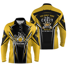 Load image into Gallery viewer, personalized bowling shirt for bowling – custom name design side view