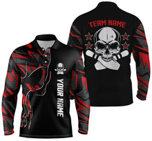 Load image into Gallery viewer, personalized bowling shirt for men – custom name design side view