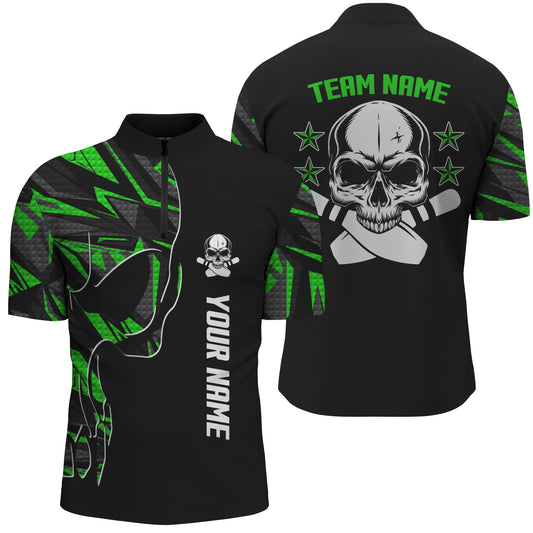 Custom bowling shirt for men – personalized team jersey front view