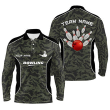 Load image into Gallery viewer, personalized bowling shirt for men – custom name design side view