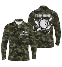 Load image into Gallery viewer, personalized bowling shirt for men – custom name design side view