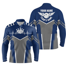 Load image into Gallery viewer, personalized bowling shirt for men – custom name design side view