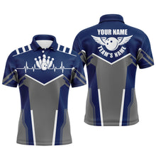 Load image into Gallery viewer, Custom bowling shirt for men – personalized team jersey front view