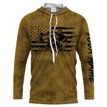 Load image into Gallery viewer, Flathead Catfish Fishing jerseys American flag patriotic, Catfish Long Sleeve Fishing Shirts NQS2208