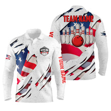 Load image into Gallery viewer, personalized bowling shirt for men – custom name design side view