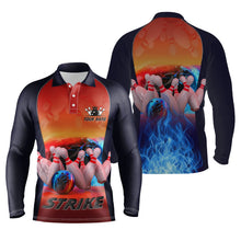 Load image into Gallery viewer, personalized bowling shirt for men – custom name design side view