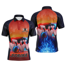 Load image into Gallery viewer, Custom bowling shirt for men – personalized team jersey front view