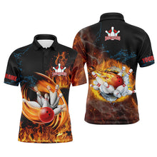 Load image into Gallery viewer, Custom bowling shirt for men – personalized team jersey front view