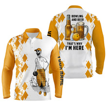 Load image into Gallery viewer, personalized bowling shirt for men – custom name design side view