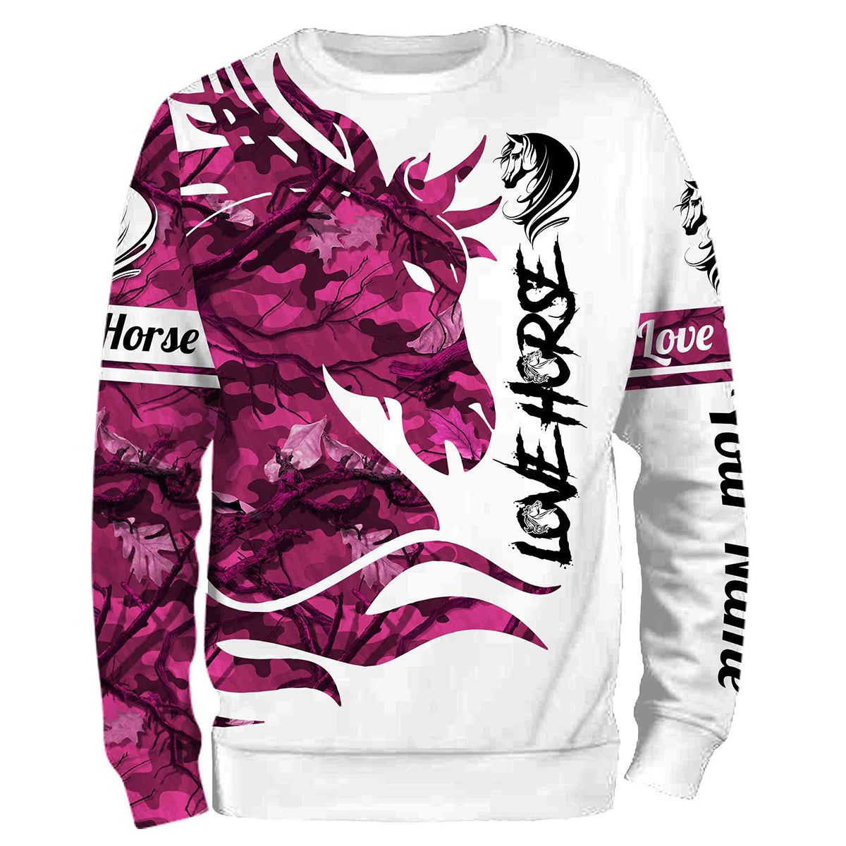Love horse skull pink camo shirts, personalized horse t shirt designs, camo hoodie, jacket, gift for horse lovers NQS2828
