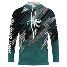 Load image into Gallery viewer, Fish Skeleton Camo Long Sleeve Tshirt Performance Fishing Shirts with UV Protection - Personalized Fishing Gifts  FSD2230