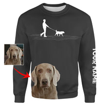Load image into Gallery viewer, Walking dog Custom dog Sweatshirt for dog mom, dog dad - Personalized gifts for dog owners FSD3911
