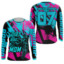 Load image into Gallery viewer, Dirt Bike Mom Personalized Jersey UPF30+ Motocross Mom Racing Shirt Mother's Day Gift NMS1377