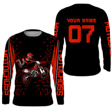 Load image into Gallery viewer, Personalized Motocross Jersey UPF30+ Youth Men Dirt Bike Racing Shirt Off-road Motorcycle Riding NMS1440