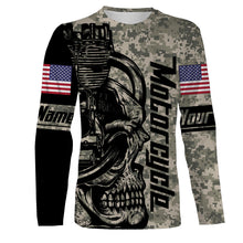 Load image into Gallery viewer, Love Motorcycle Camo Skull Biker Hoodie Jersey Personalized Off-road Racing Shirt Rider Racewear| NMS469