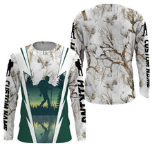 Load image into Gallery viewer, Custom Hiking Winter Camo Hiker Shirts for Men Hiking Long Sleeve UV Protection UPF 30+ Hiking Shirt| SP33