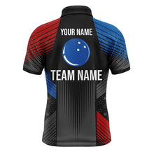 Load image into Gallery viewer, USA Bowling Shirt for Men Custom Bowling Team Jersey Men's Bowling Polo Shirt Bowling Gift BDT23
