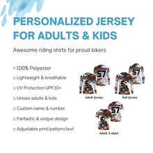 Load image into Gallery viewer, Kid men women extreme Motocross racing jersey UPF30+ custom Dirt Bike off-road shirt motorcycle PDT412
