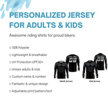 Load image into Gallery viewer, Camouflage Muscle Racing Jersey Personalized Kid Adult UPF30+ Motocross Dirt Bike Shirt NMS1229