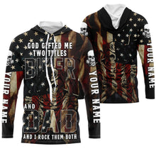 Load image into Gallery viewer, Biker Dad American Flag Riding Jersey Personalized Motorcycle Shirt Father's Day Gift for Dad Riders| NMS519