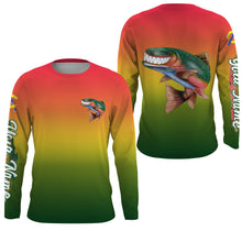 Load image into Gallery viewer, Trout fly fishing custom name with funny Trout ChipteeAmz's art UV protection shirts AT010