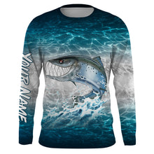 Load image into Gallery viewer, Salmon fishing water camo custom name with funny Salmon ChipteeAmz's art UV protection shirts AT028