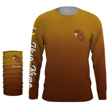 Load image into Gallery viewer, Flounder fishing custom name with funny Flounder drinking beer ChipteeAmz's art UV protection shirts AT015