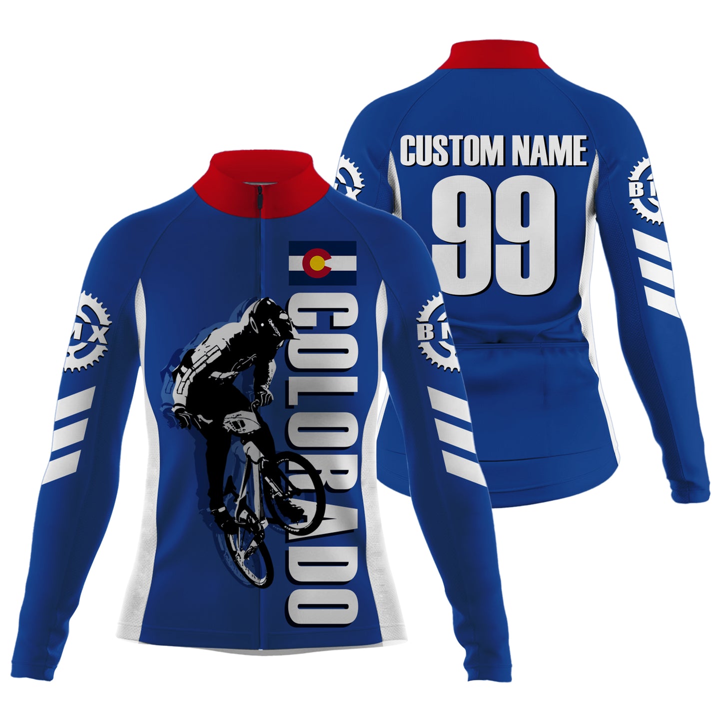 CO Colorado Cycling Jersey Mens Womens BMX Custom Cyclist Shirt Bicycle Riders Cross Country Biking| NMS796