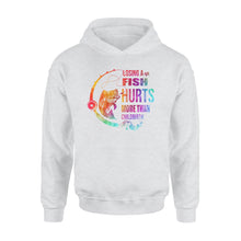 Load image into Gallery viewer, Losing a fish hurts more than childbirth T-shirt Standard Hoodie