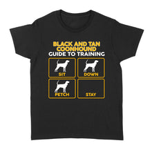 Load image into Gallery viewer, Black and Tan Coonhound Women's T-Shirt | Funny Guide to Training dog - FSD1090
