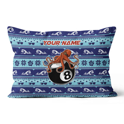 Personalized Pillows Funny Ball 8 Wave Pattern, Billiard Throw Pillows TDM0783