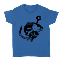 Load image into Gallery viewer, Carp fishing tattoos Customize name Women's T-shirt, personalized fishing gifts for fisherman - NQS1208