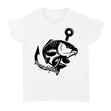 Load image into Gallery viewer, Carp fishing tattoos Customize name Women's T-shirt, personalized fishing gifts for fisherman - NQS1208