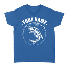 Load image into Gallery viewer, Custom name sturgeon fishing tattoos shirt Women's T-shirt - NQSD310