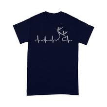Load image into Gallery viewer, Men’s Buck Pulse Shirt, Deer Pulse Heartbeat Buck T-Shirt, Gift for Hunter - FSD1365D06