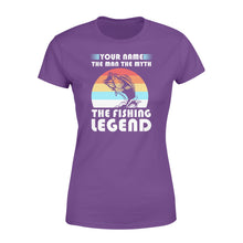 Load image into Gallery viewer, Custom name the man the myth the legend 1970s vintage retro personalized gift - Standard Women's T-shirt