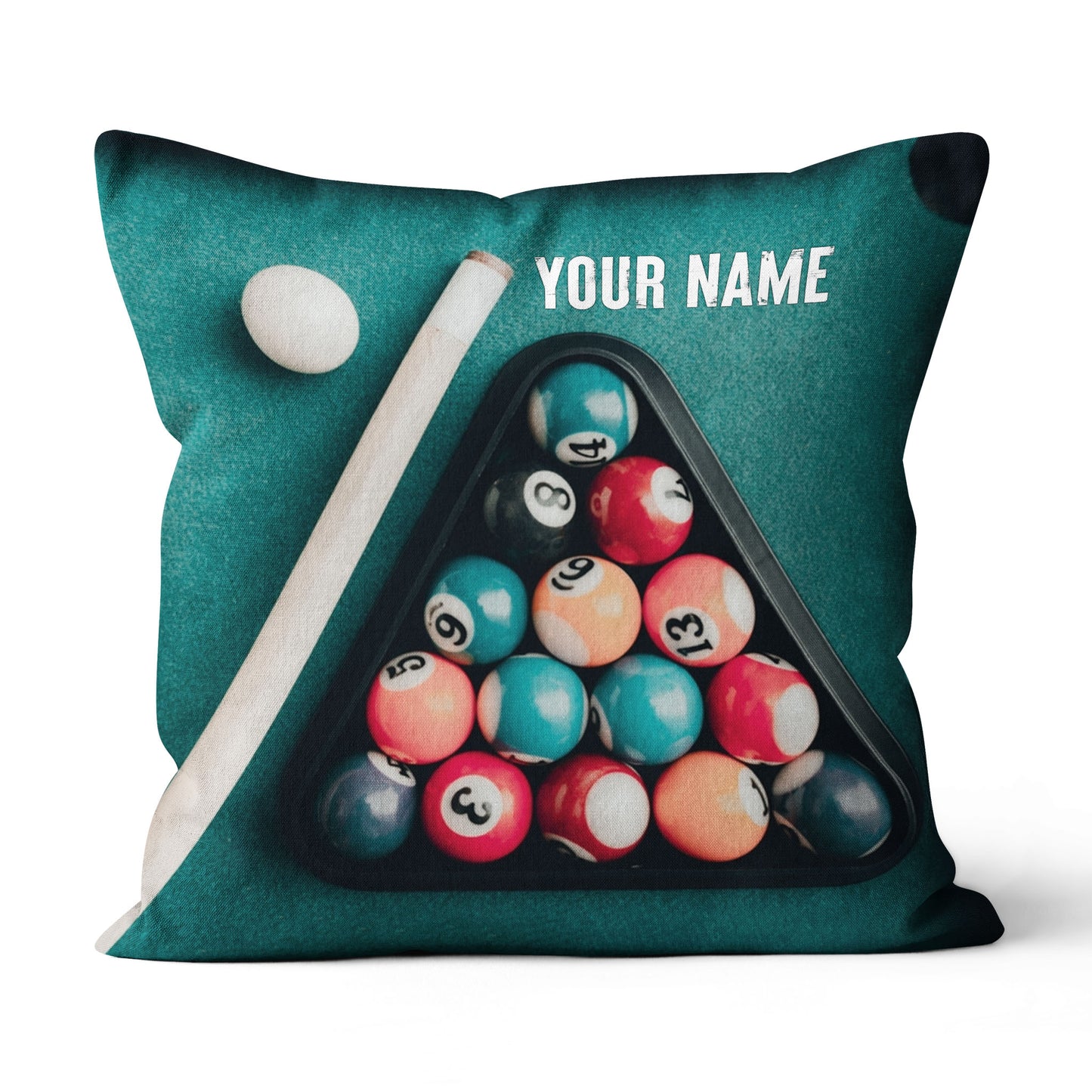 Personalized Billiard Balls Pillow Custom Throw Pillow Top Billiard Gift VHM0888