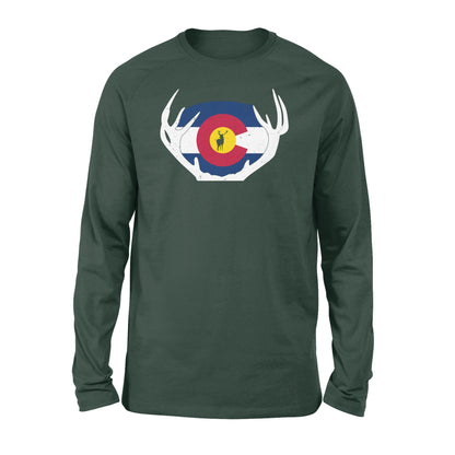 Colorado Flag Elk hunting Long sleeve shirt - FSD1250D03
