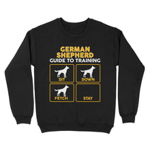 Load image into Gallery viewer, German Shepherd Standard Sweatshirt | Funny Guide to Training dog - FSD2401D08