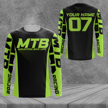 Load image into Gallery viewer, Mountain Bike Long Sleeve Jersey, Custom MTB Racing Shirt for Bike Rider, Cycling UV Protection UPF 30+ JTS493